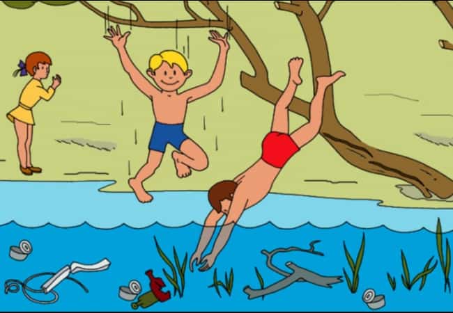 Памятка по мерам безопасности при купании в водоемах