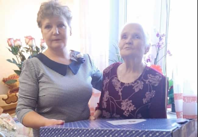 17  декабря  исполнилось  90  лет  Анне  Ивановне  Беляевой - вдове  участника  Великой  Отечественной  войны.