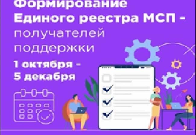 Сведения о поддержке МСП – в Едином реестре