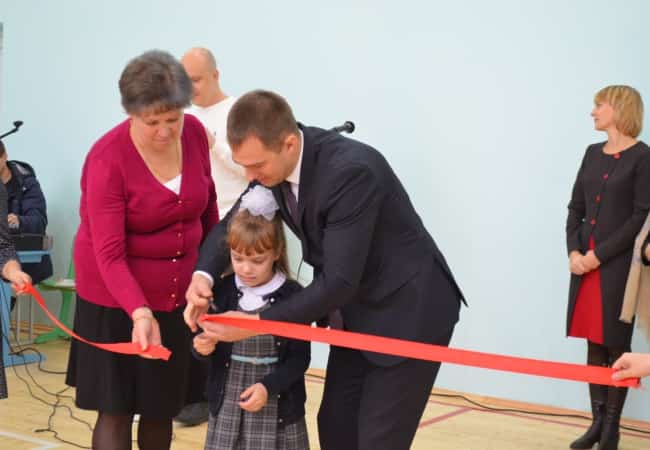 Открытие новых спортзалов в школах