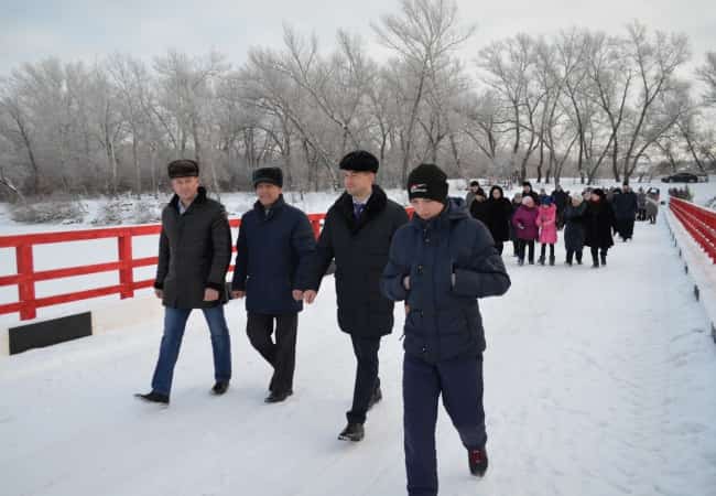 Открытие нового моста для жителей с. Темляково
