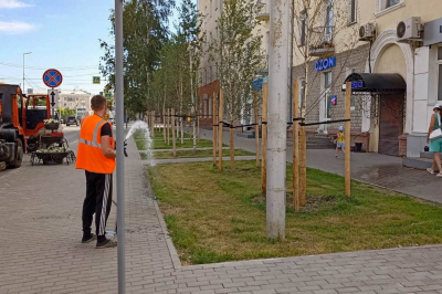 Дорожные службы в ежедневном режиме работают на улично-дорожной сети