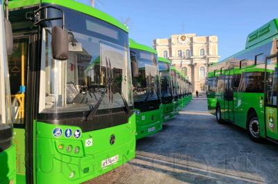 Новые автобусы выходят на городские маршруты