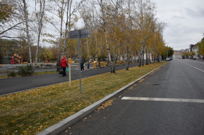 В Кургане завершился комплексный ремонт одной из центральных улиц города – К.Мяготина