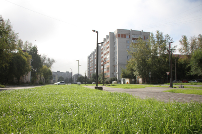 На новой общественной территории по ул.Кремлева благоустройство подходит к завершению