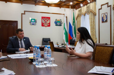 Глава города Кургана Антон Науменко встретился с директором курганского филиала РАНХиГС Татьяной Майбородой