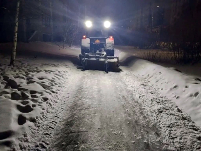 Уборка снега в городе идет полным ходом