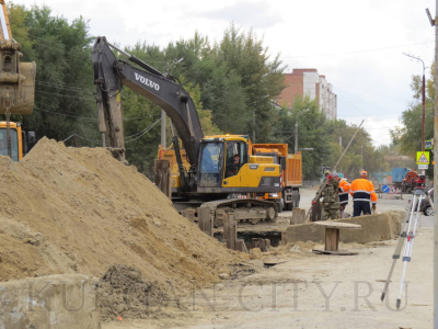 В Кургане приступили к ремонту сетей на новом участке по улице Коли Мяготина