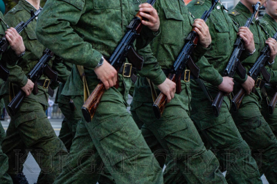 На площади им. Ленина прошла первая репетиция парада Победы