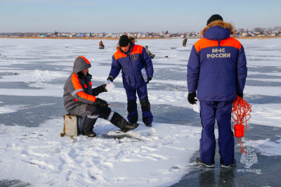 Помните об опасности тонкого льда на водоемах!