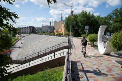 Курганская набережная – место для отдыха и прогулок