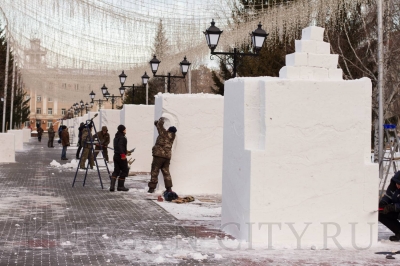 В Кургане стартовал фестиваль снежных фигур