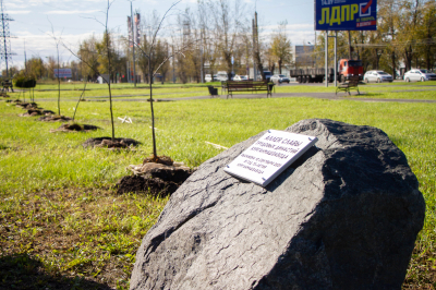 В Кургане появилась аллея трудовых династий «Курганмашзавода»