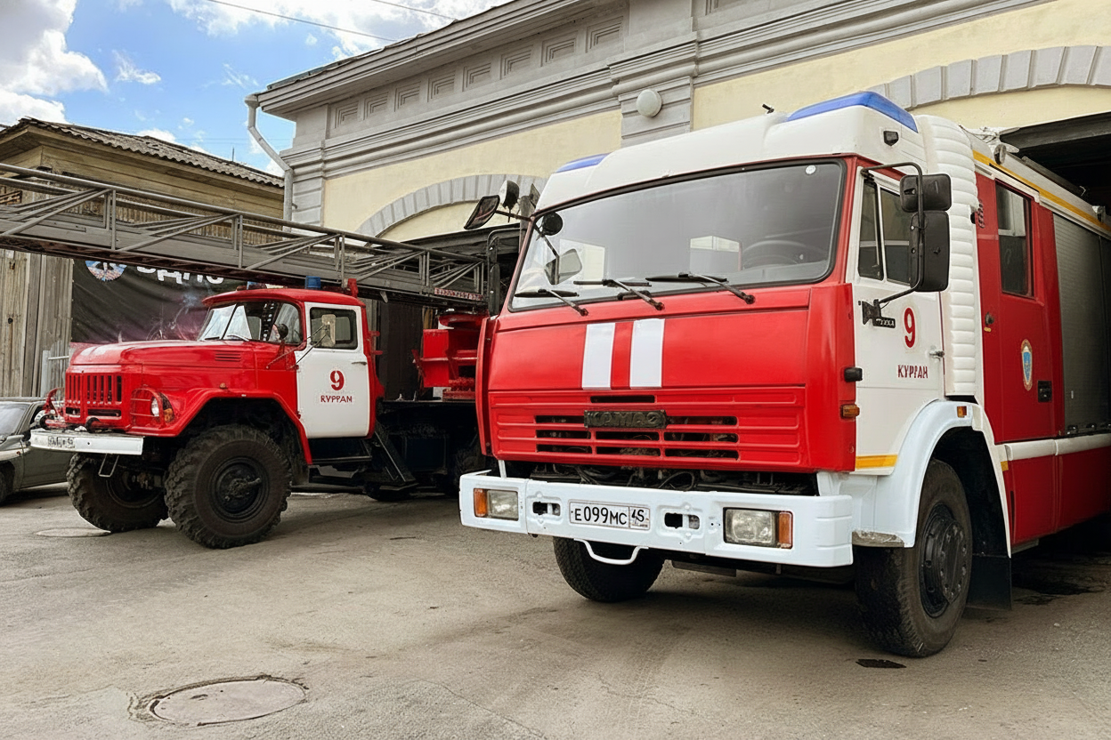 Курганский пожарный посвятил супруге песню о буднях огнеборцев