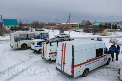 В Кургане прошли учения по тушению ландшафтных пожаров