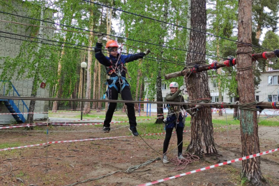 Юные курганцы соревновались на первенстве города по спортивному туризму на пешеходных дистанциях