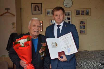 Знак отличия «Почетный гражданин Кургана» вручили Николаю Федоровичу Евдокимову