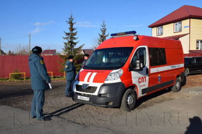 В микрорайоне Увал прошли  учения по тушению ландшафтного пожара