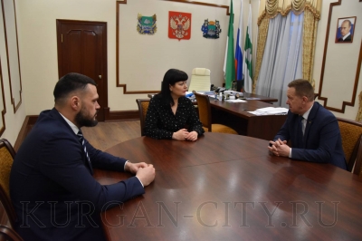 Глава города Кургана Елена Ситникова провела рабочую встречу с Евгением Дроздецким