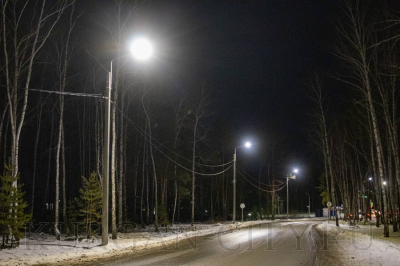 В Кургане строят новые линии наружного освещения