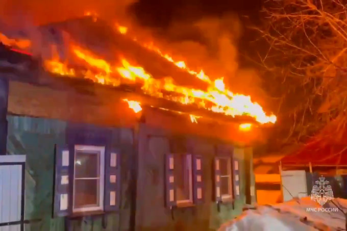 В Кургане из-за короткого замыкания произошел крупный пожар